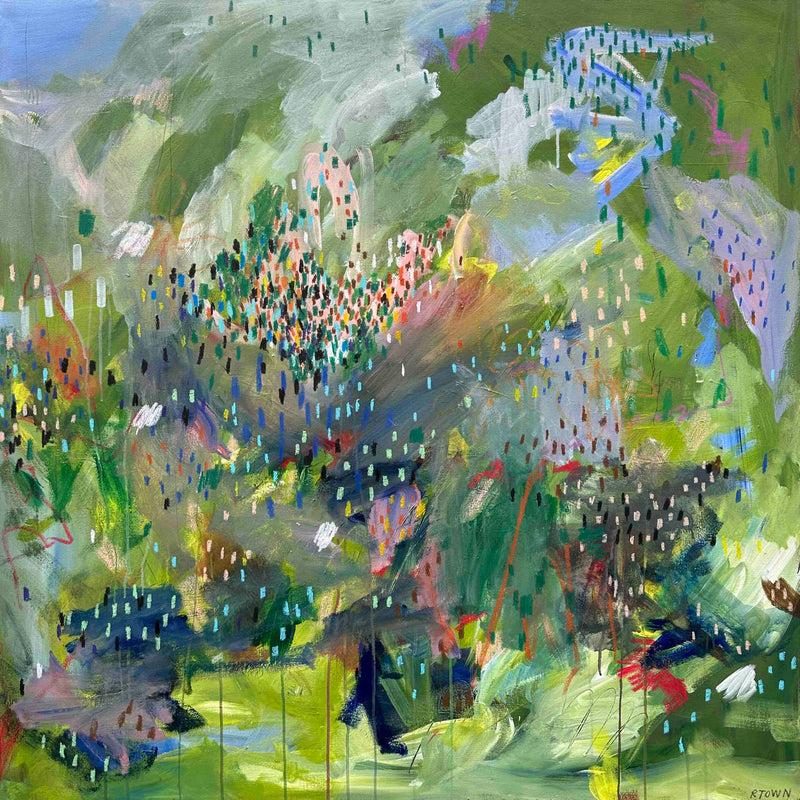 Field Notes, Mixed Media Painting