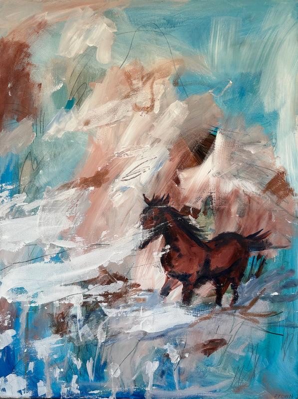 Hell or High Water, Mixed Media Painting